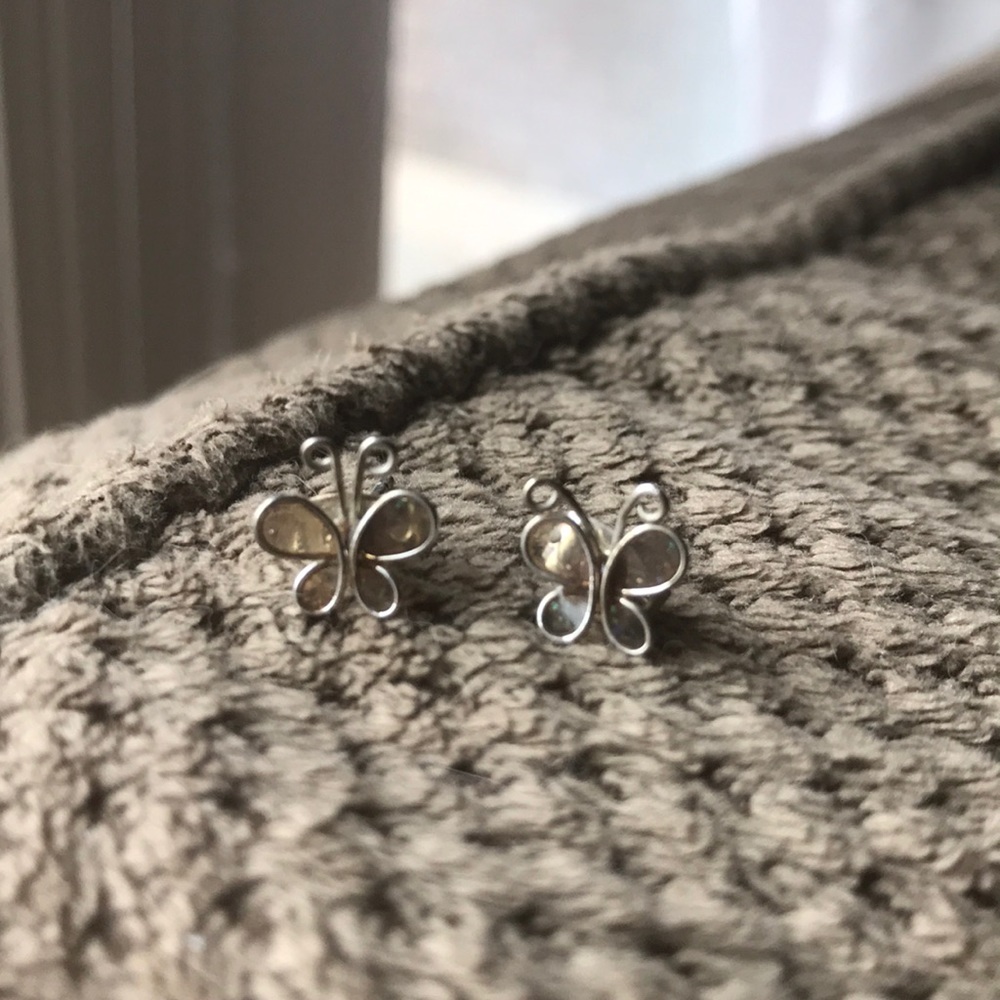 Metal Butterfly Earrings